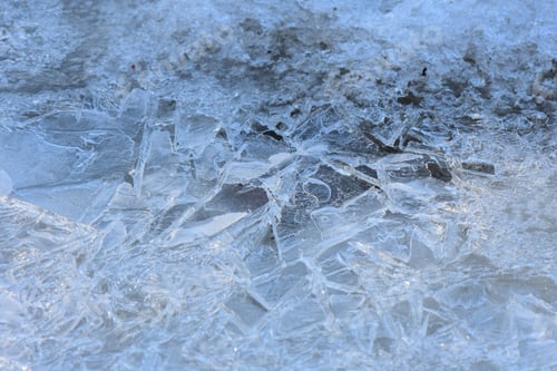 Vista previa: A Closeup Shot Of The Ice On A Frozen River