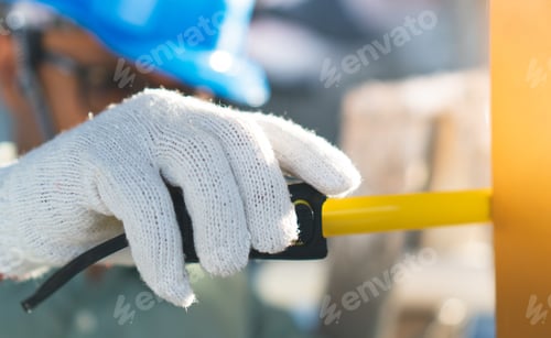 Preview: The Technician Is Working In The Construction Site.