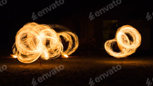 Preview: Man Fire Show On The Beach ,Koh Kood ( Kood Island ) Thailand
