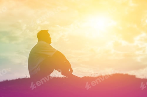Preview: Man In The Sunset