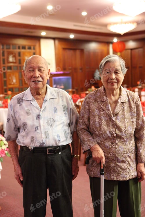 Preview: Asian Old Man And Woman