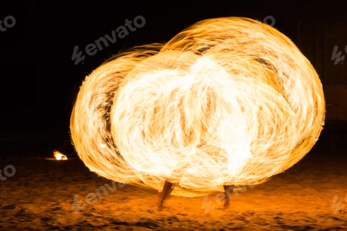 Preview: Man Fire Show On The Beach ,Koh Kood ( Kood Island ) Thailand