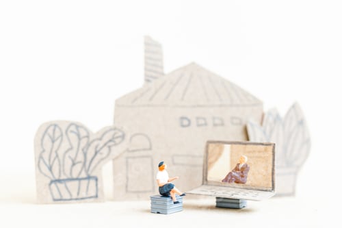 Preview: Miniature People Working With Computer Labtop , Work At Home Concept