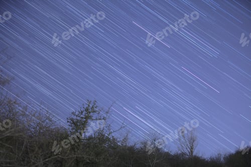 Preview: The Star Trails Over The Western Horizon In Prague
