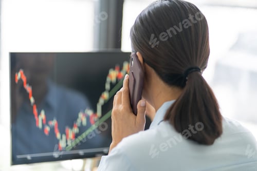Preview: Investment Planing And Strategy Concept. Financial Data Analysis Graph Business Analytics And