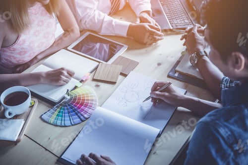 Preview: Businessman Review Ideas And Planning Project To Investment At Coffee Cafe