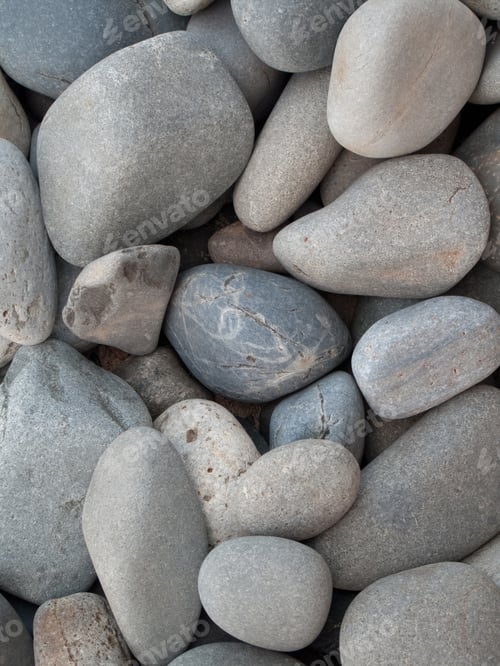 Preview: A Closeup Shot Of Many Pebble Stones - Perfect For Background