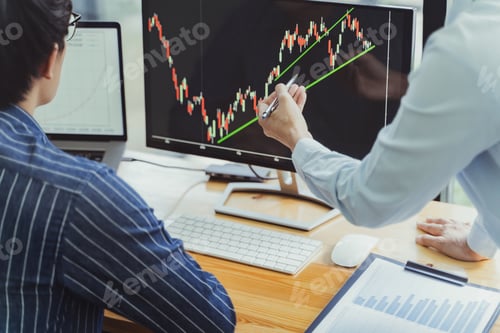 Preview: Investment Concept, Investor Calculating A Valuation Of Stock Market Exchange.