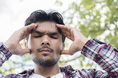 Preview: Hipster Beard Man With A Headache.