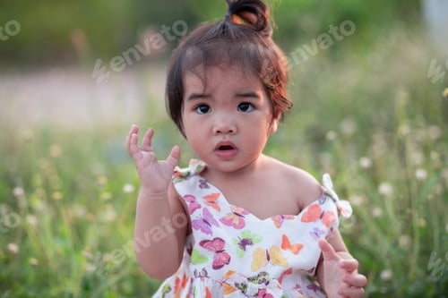 Preview: Cute Girl Smiling Brightly In The Setting Sun