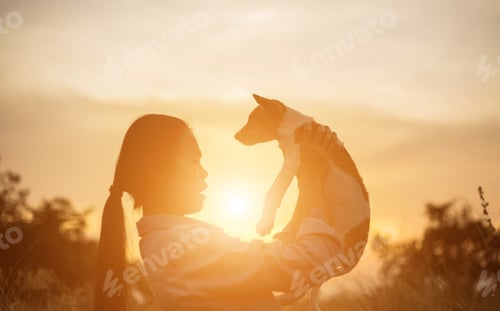 Vista previa: Girl And Dog