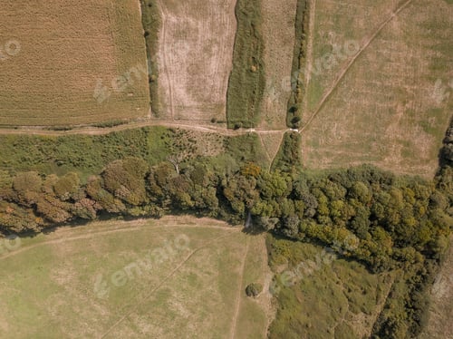 Preview: The Drone View Of The Landscape Near Teddy Bear Woods, Weymouth, Dorset