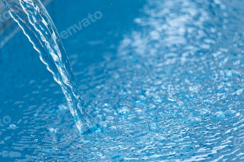 Preview: A Closeup Shot Of Blue Splashing Water
