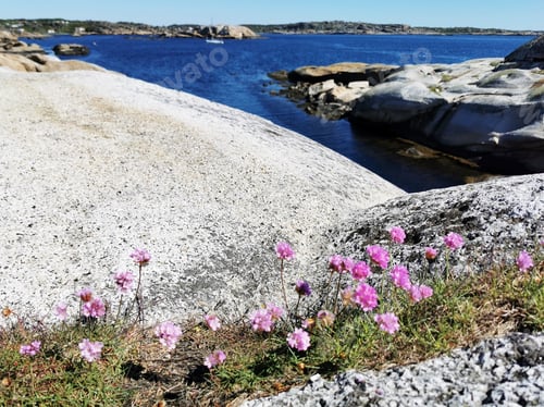 Preview: A Scenic Shot Of A Sea Surrounded By Stone Mountains In Verdens Ende, Norway