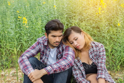 Preview: Loving Young Couple Having Fun Outdoors