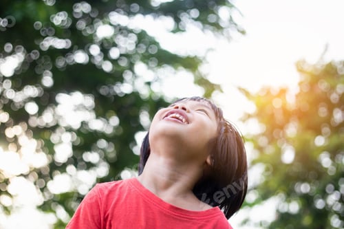 Preview: Happy Little Girl In Autumn Scenery