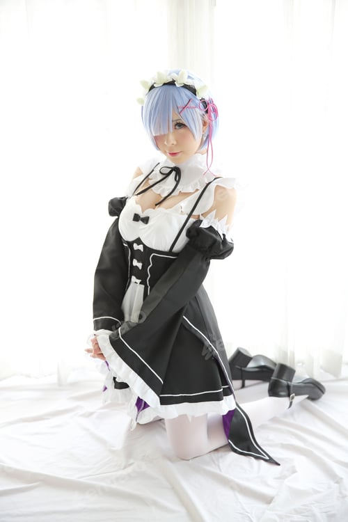 Preview: Japan Anime Cosplay Girl In White Tone