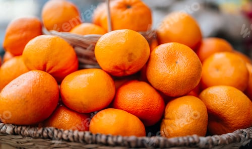 Preview: A Clsoeup Shot Of Fresh Mandarins