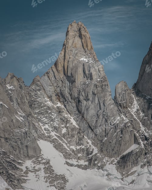 Preview: A Vertical Shot Of The Scenic Fitz Roy Mountain In South America