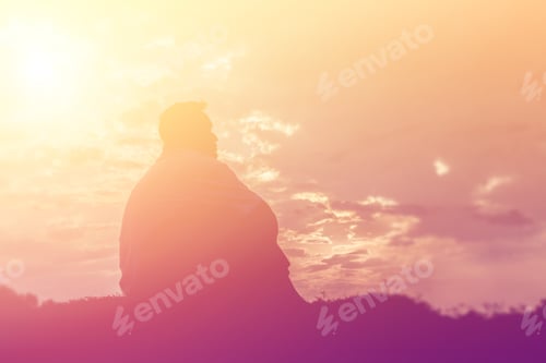 Preview: Man In The Sunset