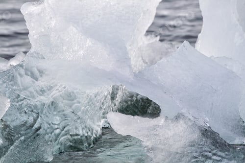 Preview: Antarctica And Iceberg Landscape Detail Of Various Forms And Sizes In The Polar Regions Of Earth