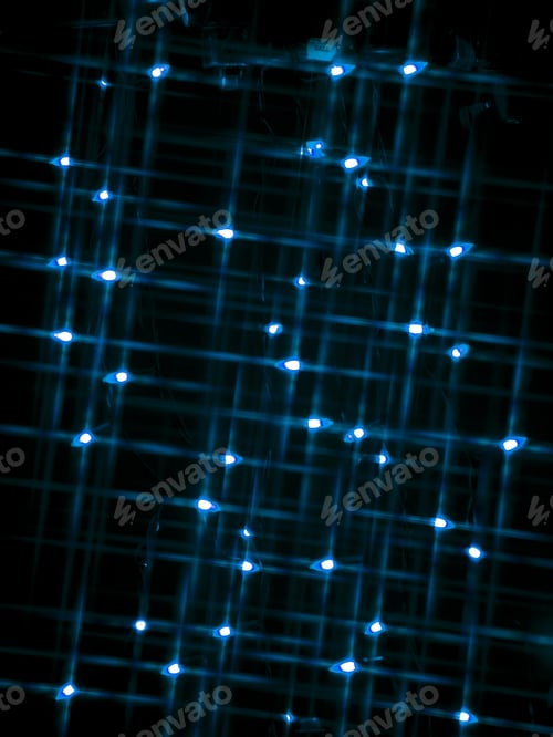 Preview: Diffused Circular Lights Blurred Bokeh Holiday Background Of Christmas Light