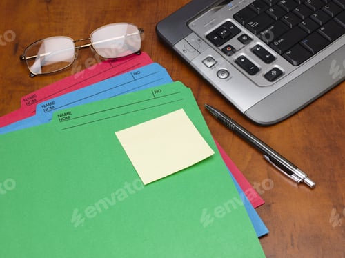 Preview: Business Desk And Stationary Background