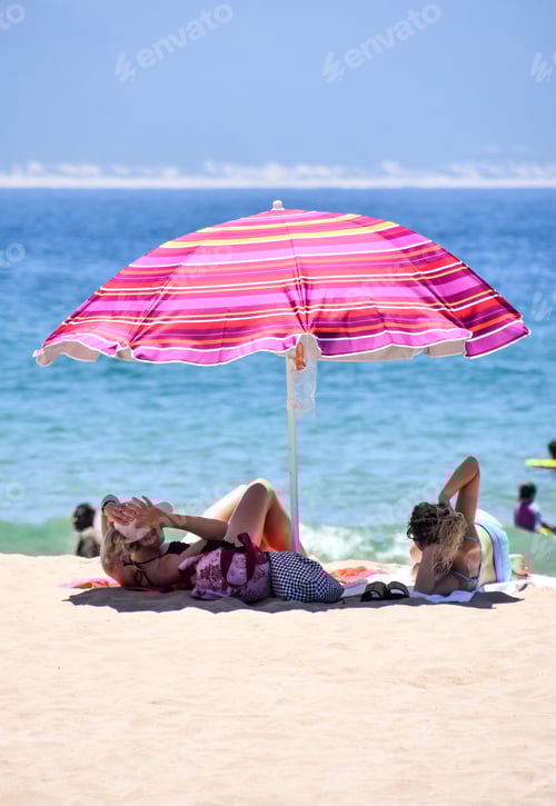 Preview: On The Beach Of Robberg Near Plettenberg Bay In South Africa With Indian Ocean In The Background
