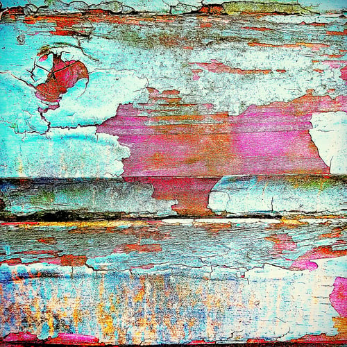 Preview: Colorful Rustic Painted Wood Plank Texture Background