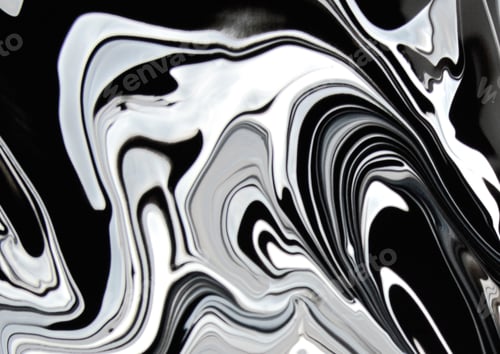 Preview: Abstract Wave Pattern Marble Black Texture Background