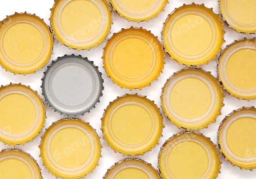 Preview: Beer Caps For Background