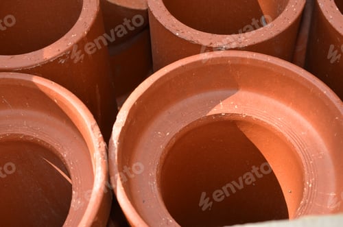 Preview: Large Water Pipelines Closeup Background