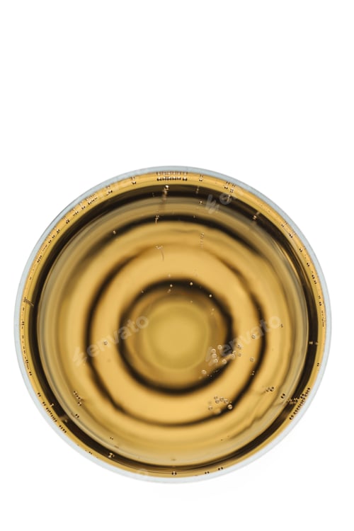 Preview: Champagne Glass Isolated On White Background Top View