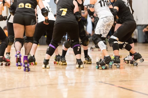 Preview: Roller Derby Players Compete Against Each Other