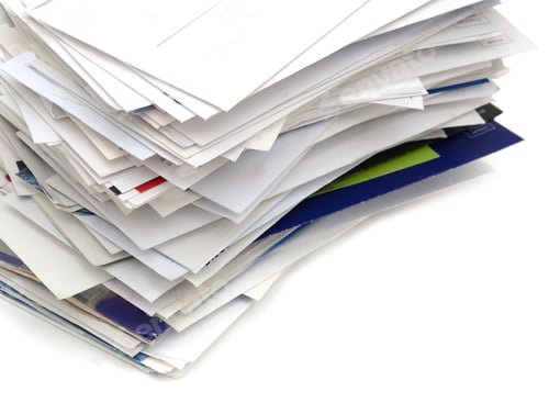 Preview: Closeup Of Stacking Business Mail