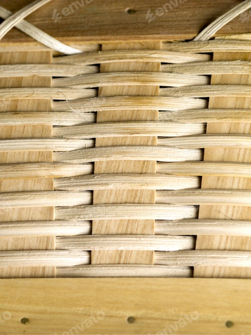 Preview: Weave Pattern Closeup Background From A Wood Basket