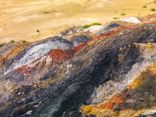 Preview: Colorful Dirt By The Beach At Martha'S Vineyard.