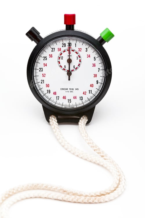 Preview: Stop Watch Isolated On White Background