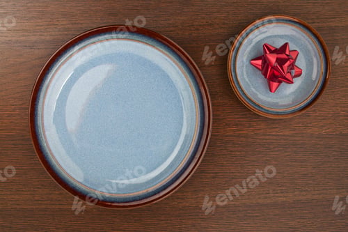 Preview: Plate With Festive Holiday Decorations