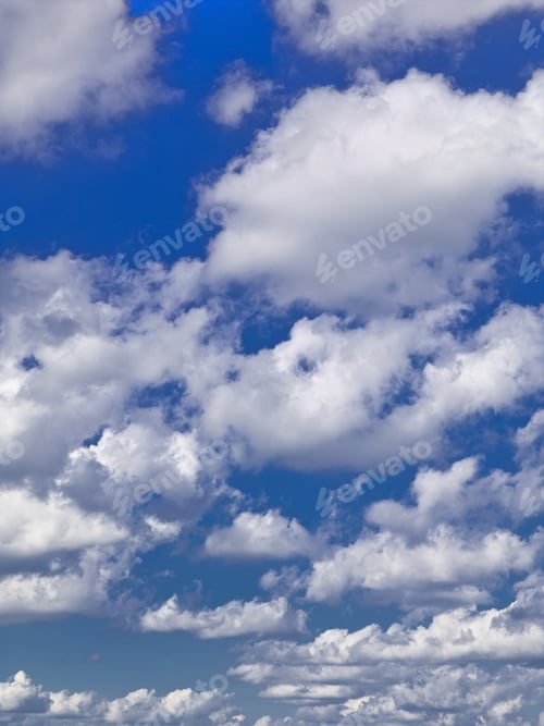 Preview: Fluffy Clouds Background