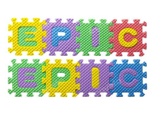 Preview: Foam Tiles Spelling The Word Epic