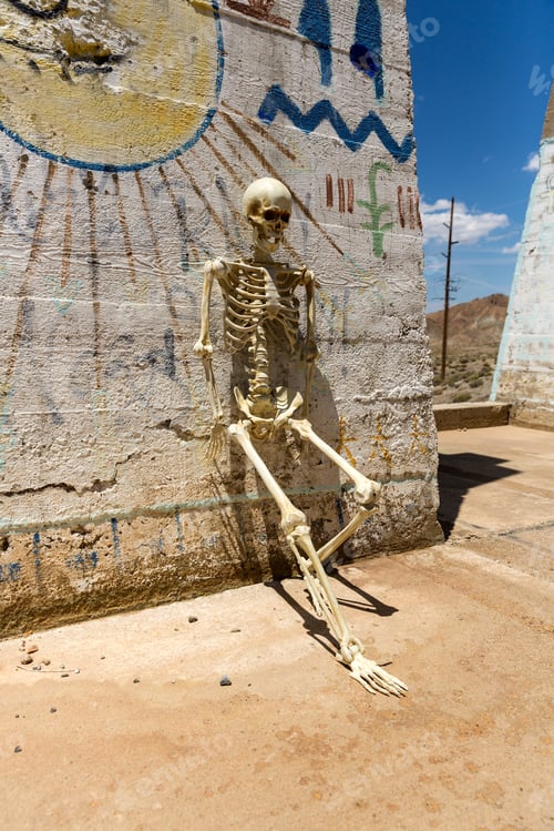 Preview: Skeleton Hanging Out At Ludwig Mine Nevada Ruins