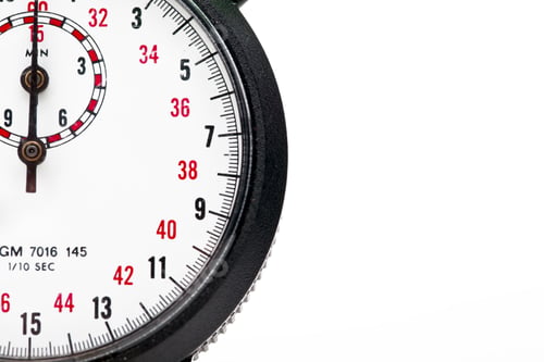 Preview: Stop Watch Isolated On White Background