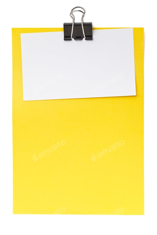 Preview: Sheet Of Paper Clipped
