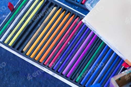 Preview: Chalk Supplies Used For An Art Competition