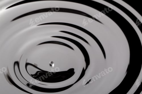 Preview: Black Abstract Water Surface And Drip Texture
