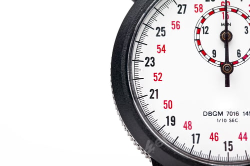 Preview: Stop Watch Isolated On White Background