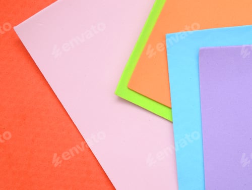 Preview: Color Paper Texture And Background, Isolated On White