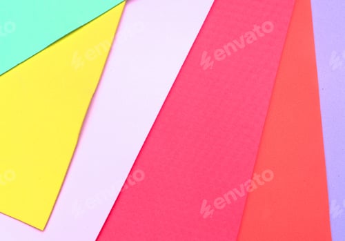 Preview: Color Paper Texture And Background, Isolated On White