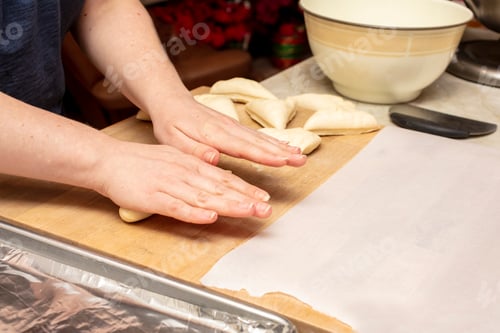 Preview: Hands On Preparation Of Homemade Bagels By Kneading Dough, Cutting And Shaping The Dough